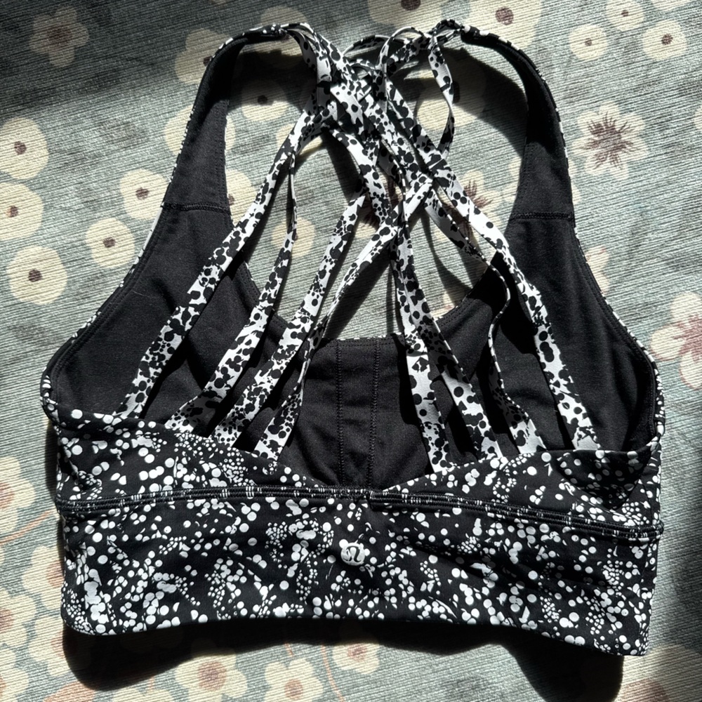 Lululemon Strappy Energy Long Line Sports Bra